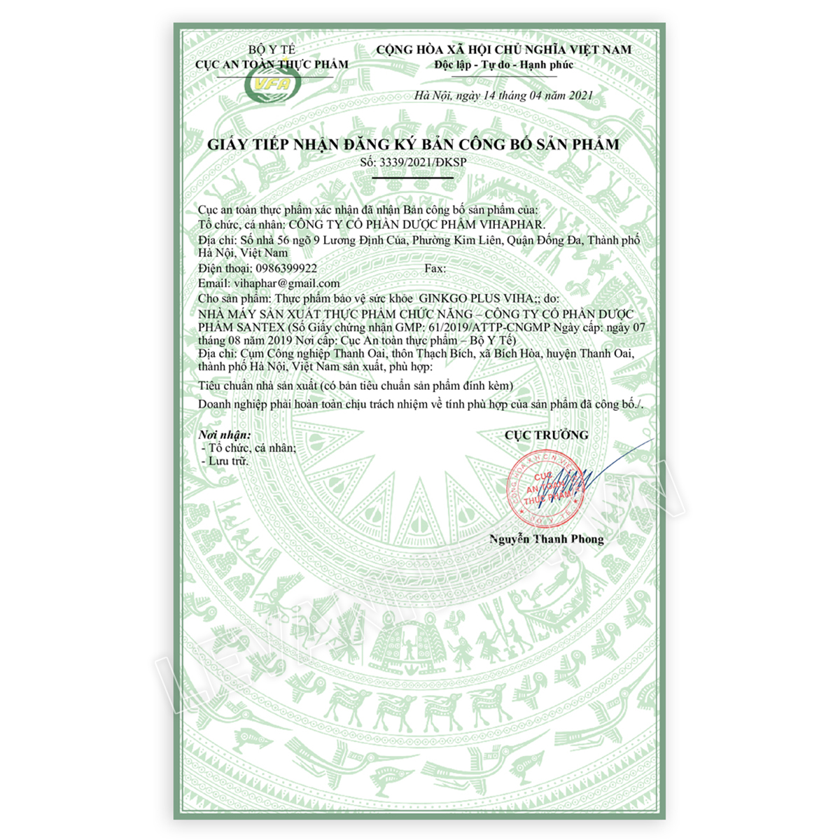 Hoạt huyết Ginkgo Plus Viha (lọ 30 viên) - Ảnh 4